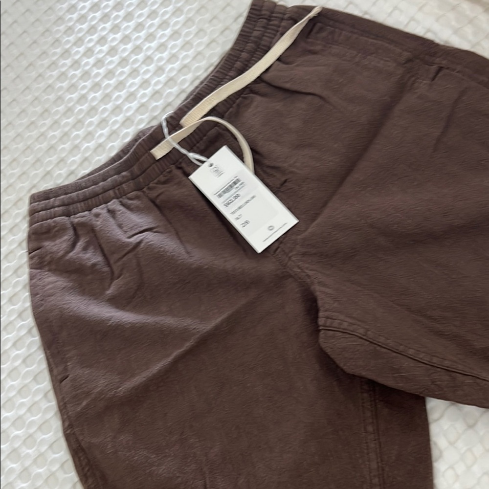 Rhythm Brown LINEN SHORTS SIZE 28
